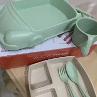 سرویس غذا خوری بامبو کودک برند کره ای اصل|اسباب و اثاث بچه|تهران, مجیدآباد|دیوار