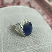 انگشتر ۵۰ قیراطی یاقوت کبود سایز بزرگ
