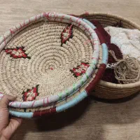 سبد حصیری دستبافت|صنایع دستی و سایر لوازم تزئینی|گرگان, |دیوار