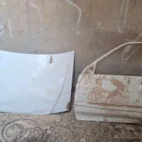 با سلام یه در کاپوت جلو با در عقب  فروشی،بدون رنگ