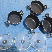 سرویس قابلمه تفلون 7پارچه نو نو|ظروف پخت‌وپز|شهریار, شهرک وائین|دیوار