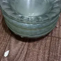 ۶دست بشقاب بلور عذاخوری و۲ دست بشقاب میوه خوری