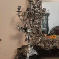 بوفه زیبا و آینه شمعدان|بوفه، ویترین، کنسول|مهدی شهر, |دیوار