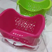 سبد و و ظرف غذا و میوه و سطل زباله