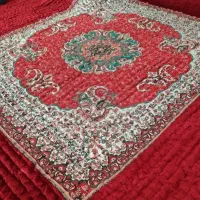 لحاف کرسی دست دوز سنتی مدل بارمان 3 در 3 مربع فول|رختخواب، بالش، پتو|تهران, شهرک ولیعصر جنوبی|دیوار