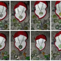 گردنبدزمرد نقره وگردنبد قلبی سنگ قیمتی گردنبد صلیب