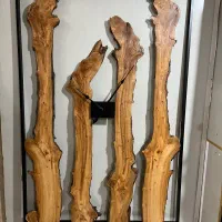 ساعت روستیک چوبی