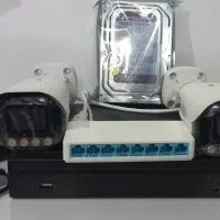 پک کامل دو عدد دوربین تحت شبکه ۴ مگاپیکسل