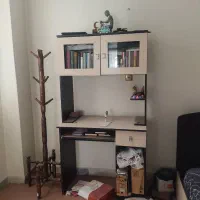 تخت یک نفره و میز کامپیوتر کتابخانه دار|تخت و سرویس خواب|تهران, زنجان جنوبی|دیوار