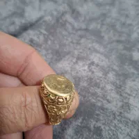 انگشتر قدیمی دست سازبرنزی شیر نشان|بدلیجات|کرمانشاه, |دیوار