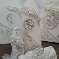 ست بله برون و عقد|صنایع دستی و سایر لوازم تزئینی|تهران, بلورسازی|دیوار