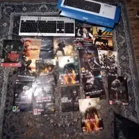 17 بازی کامپیوتری و کیبورد tvm با جعبه و سالم