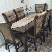 میز نهارخوری ۶ نفره|میز و صندلی غذاخوری|اصفهان, جلالیه|دیوار