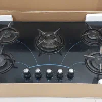 گاز صفحه ای شیشه ای ۵ شعله