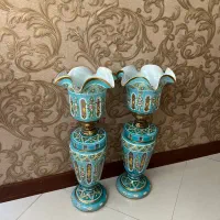 یک جفت شمعدان نفتی نو