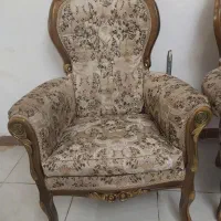 مبل ۸نفره استیل زیبا و سالم|مبلمان خانگی و میز عسلی|رشت, معلولین|دیوار