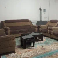 مبل هفت نفره با میز جلو مبلی و عسلی