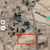 فروش زمین کشاورزی کنار روستا با حاشیه ۱۰۴متری