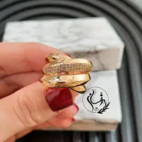 انگشتر کپی طلا رنگ ثابت