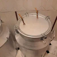 دوعدد مخزن گلاب گیر ۲۰۰ لیتری ضخیم، برقی فن دار