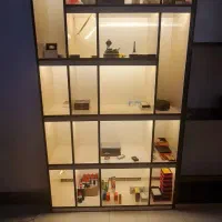 باکس قفسه بندی شدهMDF با نورپردازی LED