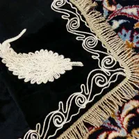 رومیزی های مخمل یراقدوزی قدیمی آستردار و قو تزینی|صنایع دستی و سایر لوازم تزئینی|رباط‌کریم, رباط‌کریم|دیوار