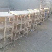 قفس چوبی، جفت کن سه طبقه|لوازم جانبی حیوانات|قم, آذر (نکویی)|دیوار