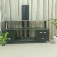 میز تلویزیون شیشه ای