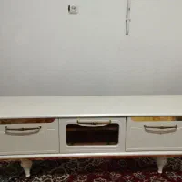 دکورتلویزیون سفیدوطلایی|میز تلویزیون|دهگلان, |دیوار