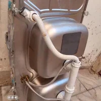 سینک دوقلو|آب‌چکان و نظم‌دهنده ظروف|بومهن, |دیوار