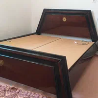 تخت دونفره تمام چوب مدل مصری|تخت و سرویس خواب|ایلام, |دیوار