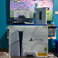 کنسول ps 5 slim 2016 دیسک خور با لوازم دسته اضافه