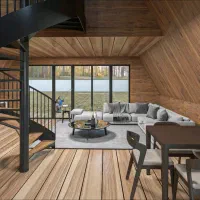 طراحی وساخت کلبه سوئیسی وسوئدی