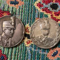 مدال نقره ذوالفقار و ثور رضا شاه|کلکسیون سکه، تمبر، اسکناس|تهران, مجیدآباد|دیوار