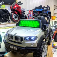 ماشین شارژی موتور شارژیbmwچرخ لاستیکی|اسباب‌‌بازی|اهواز, نادری|دیوار