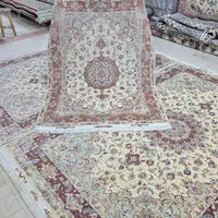ابریشم دستبافت جفت ۶ متری ۶۰رج تبریز اولیا(علیا)|فرش|تهران, ونک|دیوار