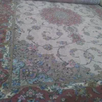 جفت فرش گل ابریشم دستباف کاشان|فرش|کاشان, یحیی آباد|دیوار