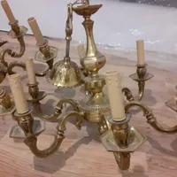 لوستر برنجی|لوستر و چراغ آویز|کلاله, |دیوار