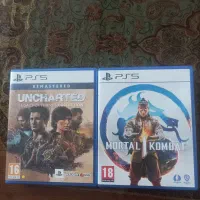 دیسک بازی mortal Kombat 1 و uncharted collection