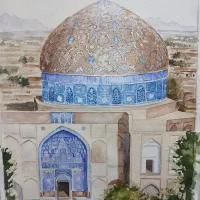 تابلو نقاشی رنگ روغن و آبرنگ