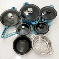 ظروف استیل با روکش چدن