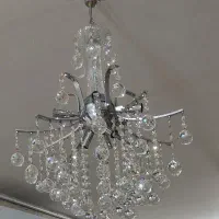 لوستر کریستالی8 شاخه|لوستر و چراغ آویز|خرمآباد, |دیوار