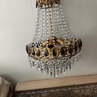 لوستر آبشاری  دو‌عدد|لوستر و چراغ آویز|ملایر, |دیوار