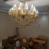 لوستر برنجی ۲۴ شعله|لوستر و چراغ آویز|تهران, افسریه شمالی|دیوار