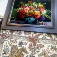 تابلوی فرش دست بافت قاپ شده