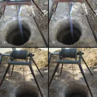 چاه کن مقنی و حفر چاه فاضلاب وصل اگو