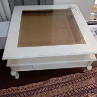 میز ناهار خوری با میز مبلمان با سه عدد عسلی