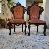 مبلمان تمام چوب کلاسیک به همراه میز و دو عدد عسلی