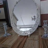 آینه شمعدان طرح نقره|صنایع دستی و سایر لوازم تزئینی|اردکان, |دیوار