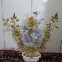 گل بزرگ دکوری تمام پولک